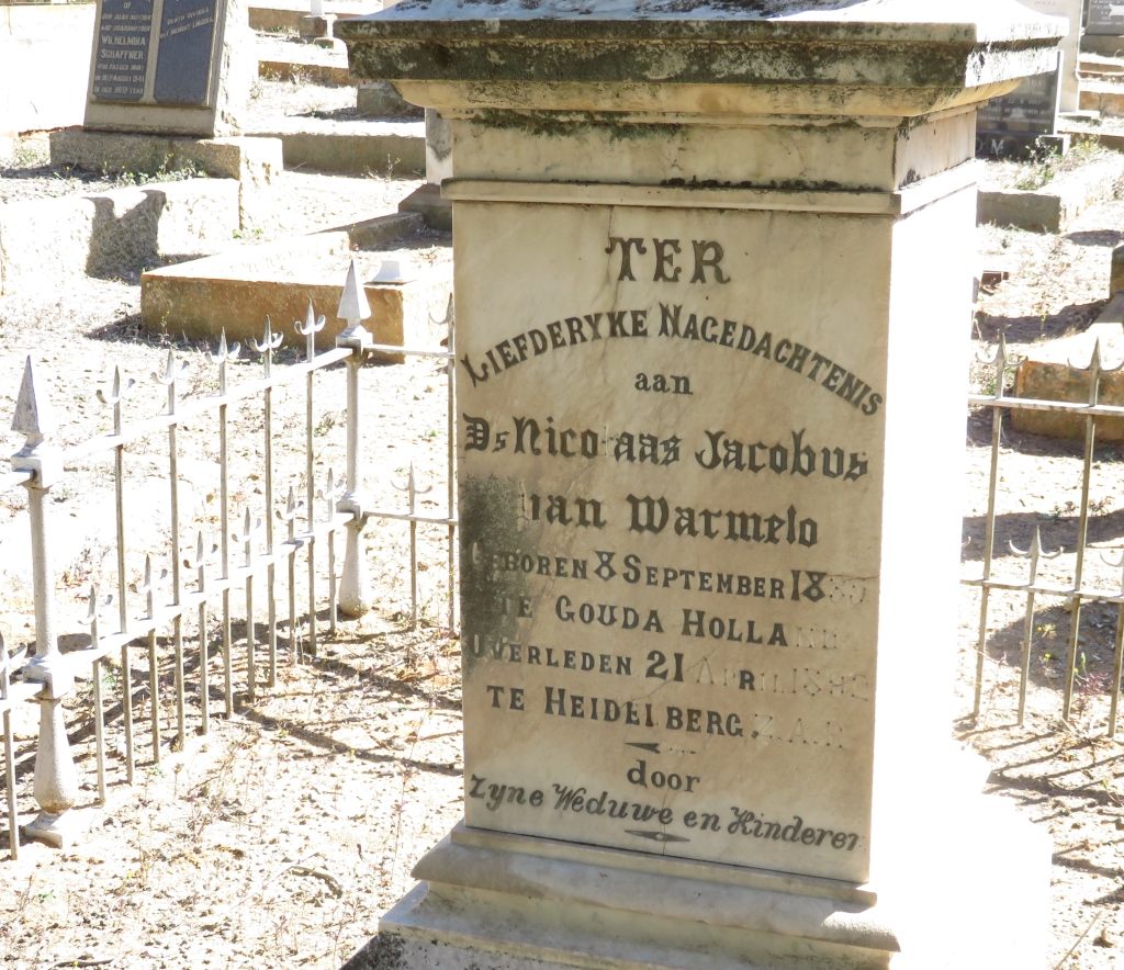 Heidelberg van Warmelo grave